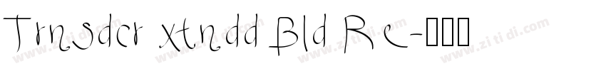 Trnsdcr xtndd Bld Re字体转换